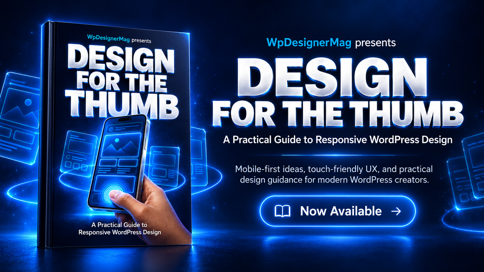 Design for the Thumb guide banner